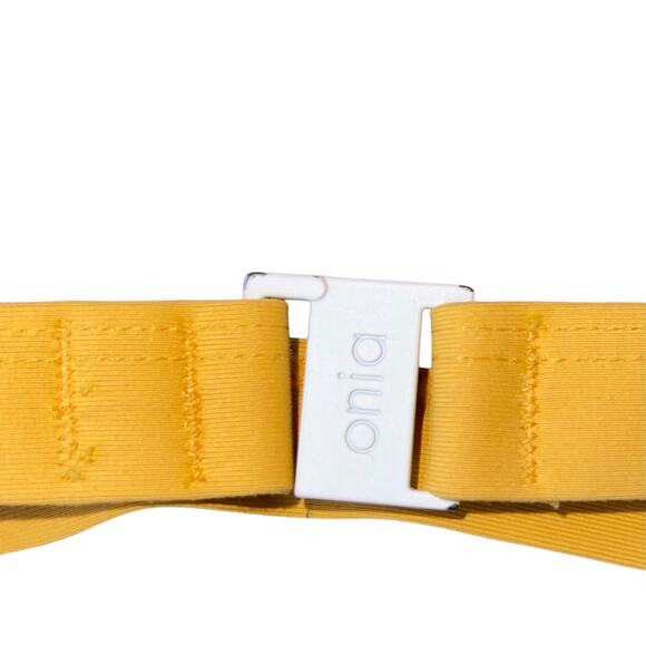 Onia Bikini Swimsuit Velvet Two Piece Laila Marigold Burgundy - Picture 9 of 11